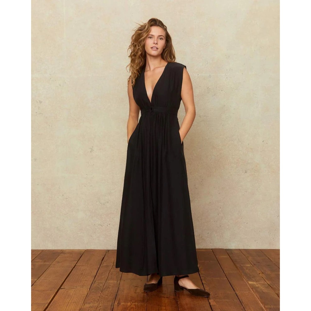 Christy Dawn Rosemary Black Maxi Dress Medium